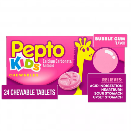 Kẹo rối loạn tiêu hóa dành cho trẻ em Pepto Children’s Antacid 24v